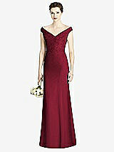 Front View Thumbnail - Burgundy Studio Design Bridesmaid Dress 4536