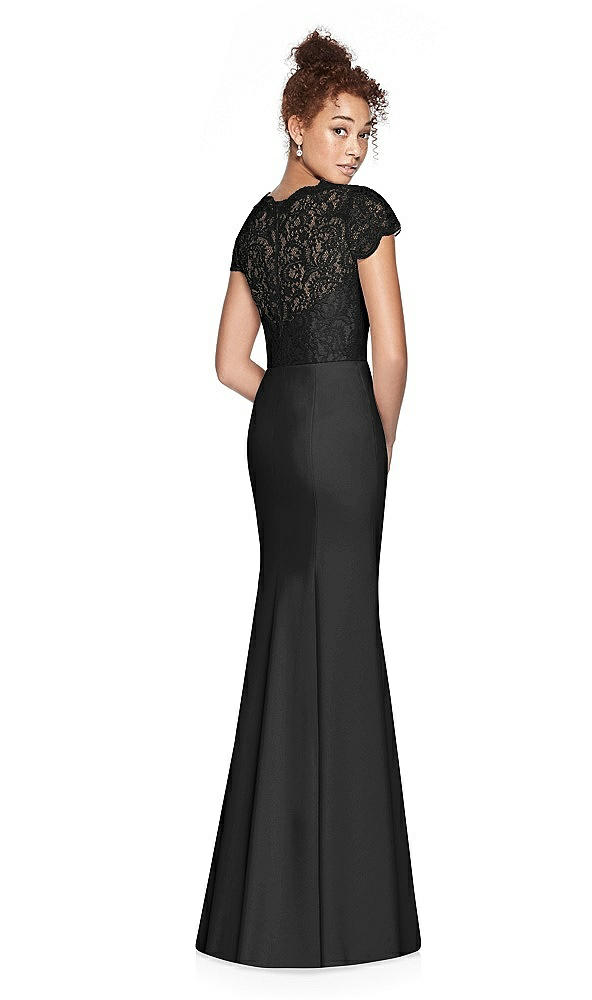 Back View - Black Dessy Bridesmaid Dress 3023