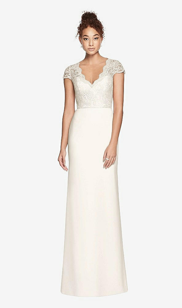 Front View - Ivory Dessy Bridesmaid Dress 3023
