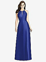 Rear View Thumbnail - Cobalt Blue Bella Bridesmaids Dress BB115