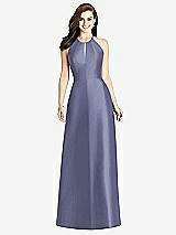 Rear View Thumbnail - French Blue Bella Bridesmaids Dress BB115