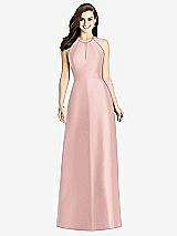 Rear View Thumbnail - Rose - PANTONE Rose Quartz Bella Bridesmaids Dress BB115