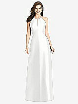 Rear View Thumbnail - White Bella Bridesmaids Dress BB115