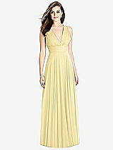 Front View Thumbnail - Pale Yellow Bella Bridesmaids Dress BB117