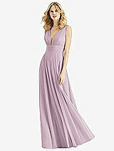 Front View Thumbnail - Suede Rose & Light Nude Bella Bridesmaids Dress BB109