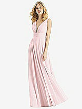 Front View Thumbnail - Ballet Pink & Light Nude Bella Bridesmaids Dress BB109