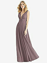 Front View Thumbnail - French Truffle & Light Nude Bella Bridesmaids Dress BB109