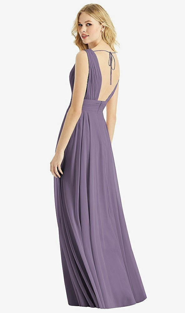 Back View - Lavender & Light Nude Bella Bridesmaids Dress BB109