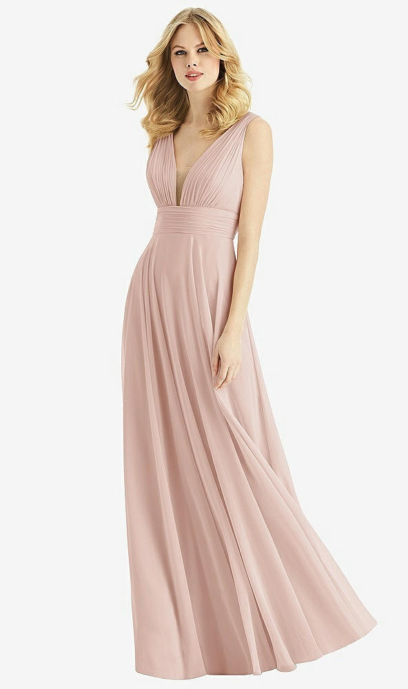 Front View - Toasted Sugar & Light Nude Bella Bridesmaids Dress BB109