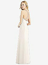 Rear View Thumbnail - Ivory & Light Nude Bella Bridesmaids Dress BB111