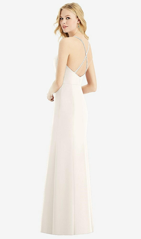 Back View - Ivory & Light Nude Bella Bridesmaids Dress BB111