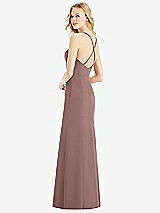 Rear View Thumbnail - Sienna & Light Nude Bella Bridesmaids Dress BB111