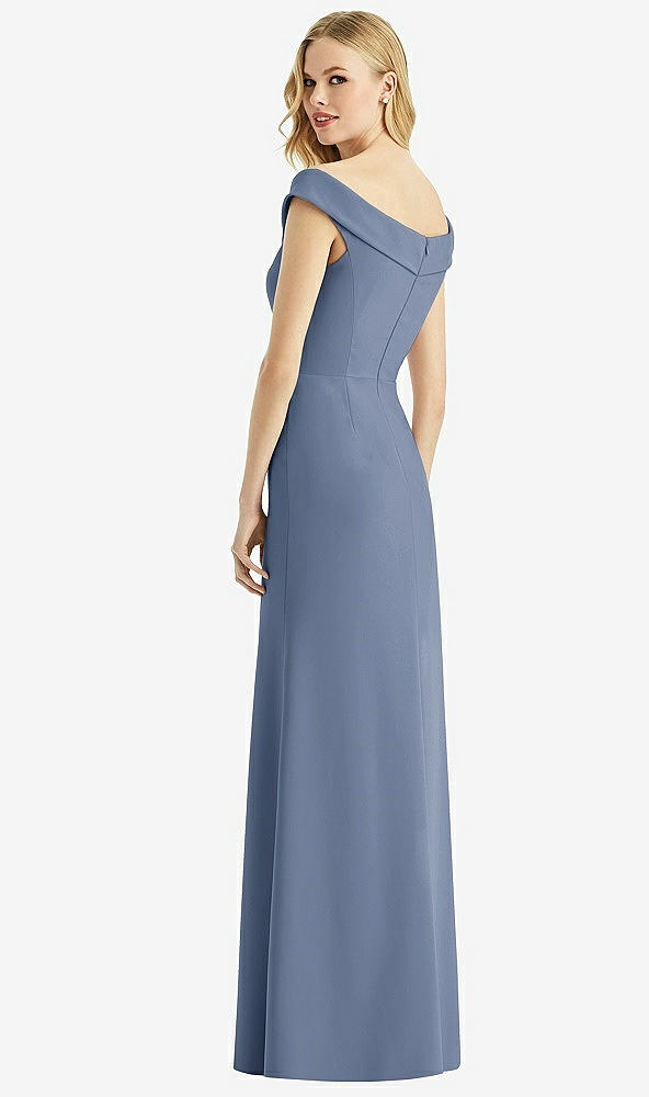 Back View - Larkspur Blue Bella Bridesmaids Dress BB112