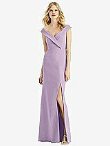 Front View Thumbnail - Pale Purple Bella Bridesmaids Dress BB112