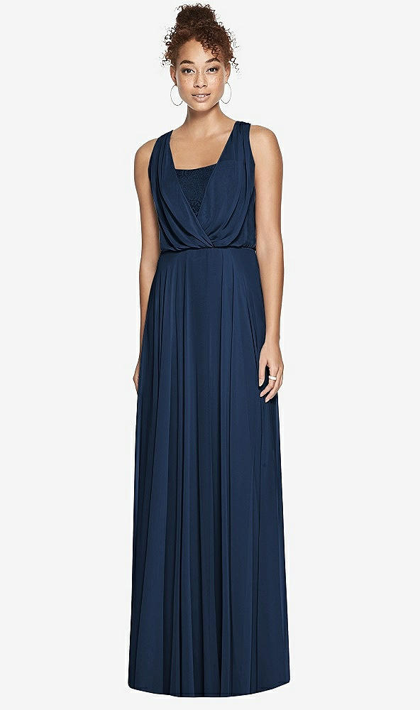 Front View - Midnight Navy Dessy Bridesmaid Dress 3006