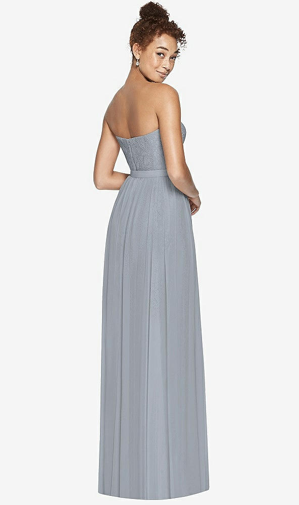 Back View - Platinum Dessy Bridesmaid Dress 3007
