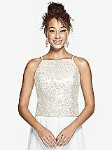 Front View Thumbnail - Ivory Dessy Bridesmaid Top T3009