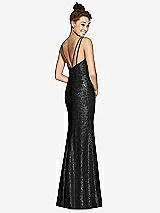 Rear View Thumbnail - Black Dessy Bridesmaid Dress 3010