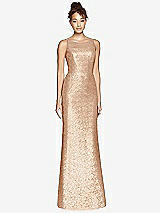 Front View Thumbnail - Rose Gold Dessy Bridesmaid Dress 3010