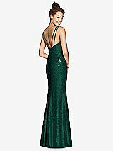 Rear View Thumbnail - Hunter Green Dessy Bridesmaid Dress 3010