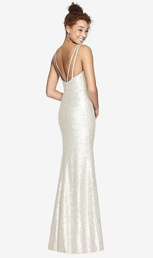 Back View - Ivory Dessy Bridesmaid Dress 3010