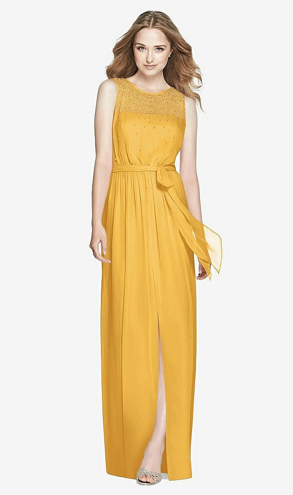 Front View - NYC Yellow Dessy Bridesmaid Dress 3025