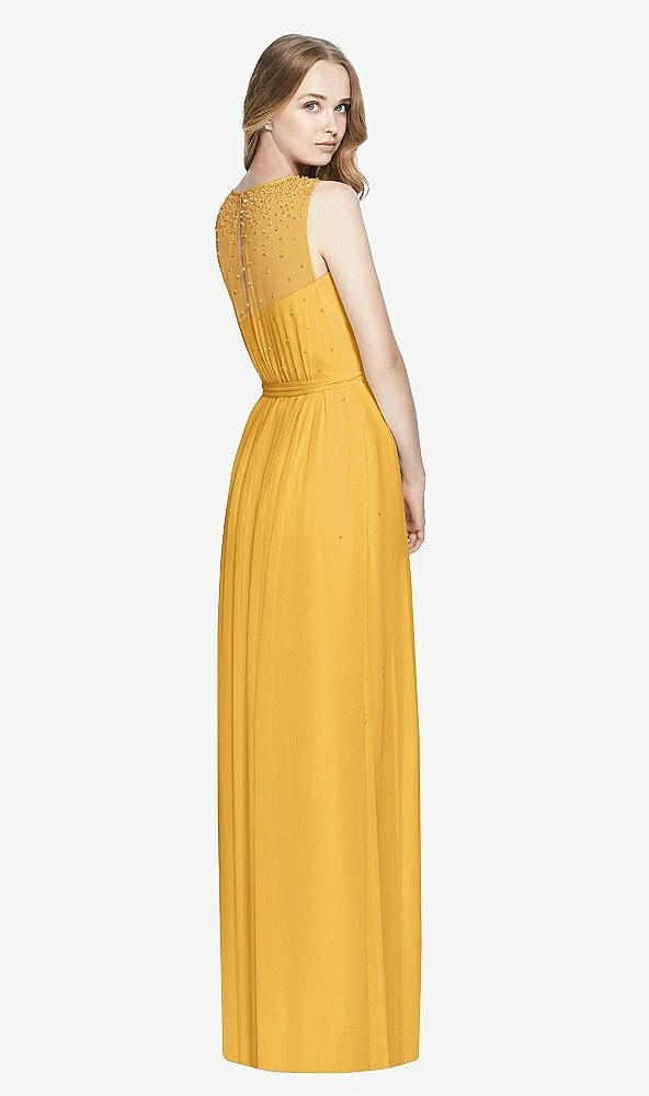 Back View - NYC Yellow Dessy Bridesmaid Dress 3025