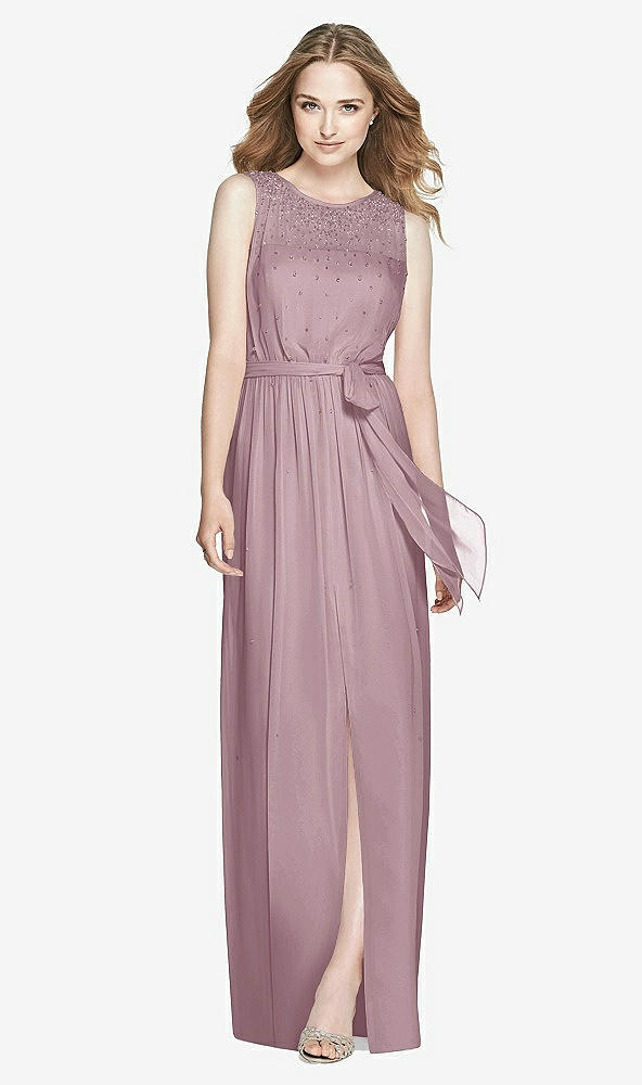 Front View - Dusty Rose Dessy Bridesmaid Dress 3025