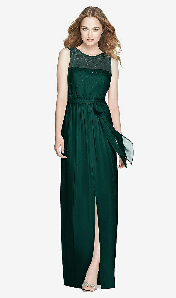 Front View - Evergreen Dessy Bridesmaid Dress 3025