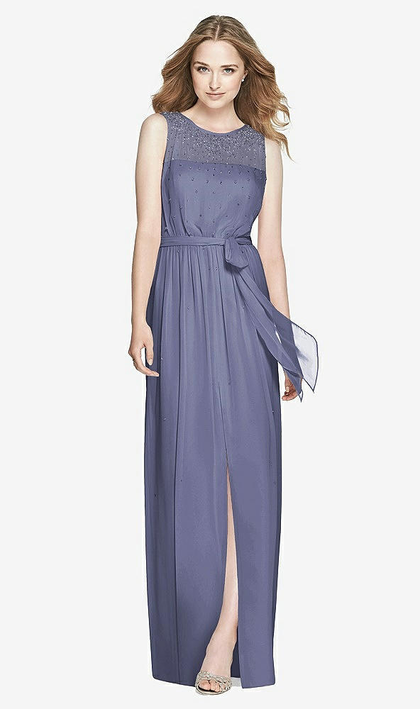 Front View - French Blue Dessy Bridesmaid Dress 3025