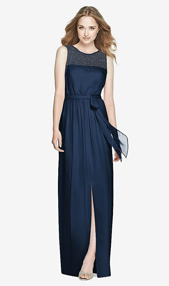 Front View - Midnight Navy Dessy Bridesmaid Dress 3025