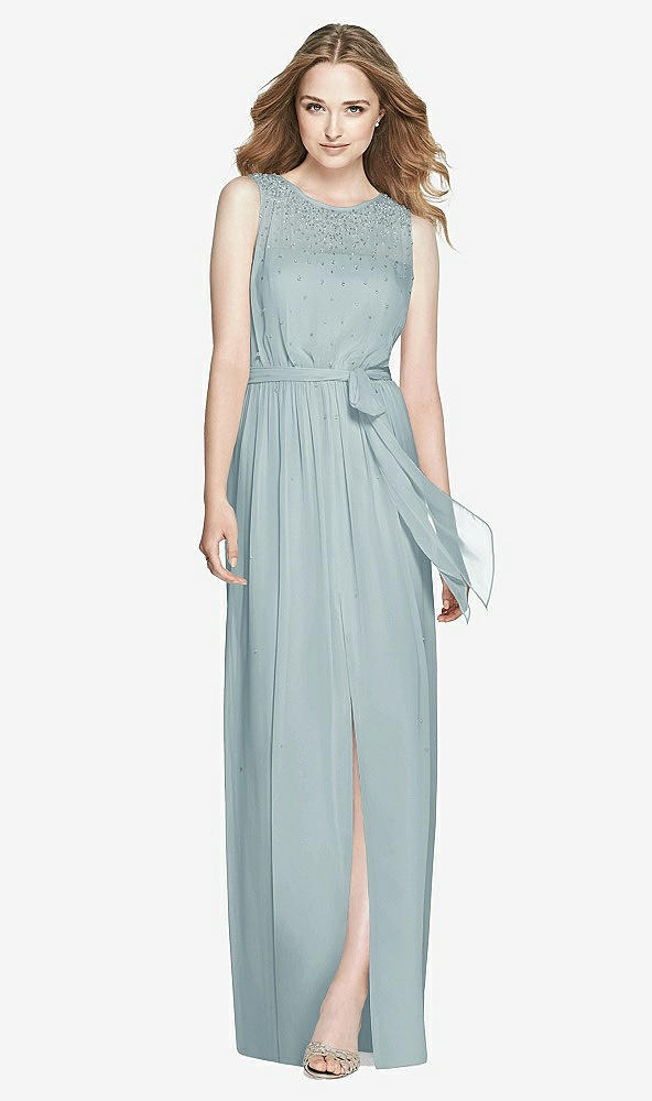 Front View - Morning Sky Dessy Bridesmaid Dress 3025