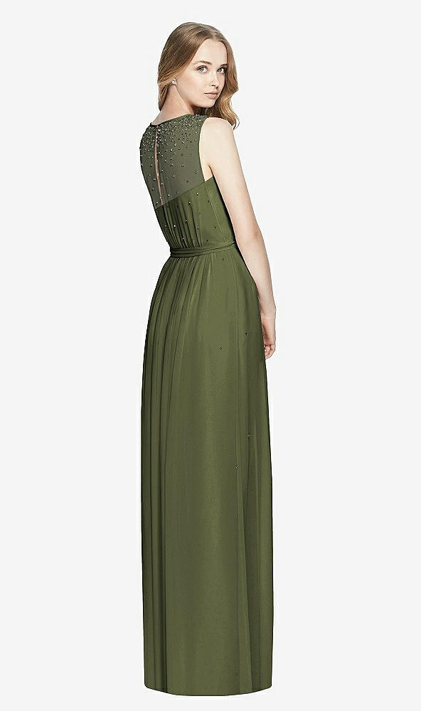 Back View - Olive Green Dessy Bridesmaid Dress 3025