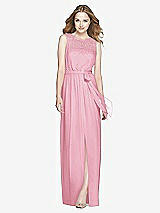 Front View Thumbnail - Peony Pink Dessy Bridesmaid Dress 3025