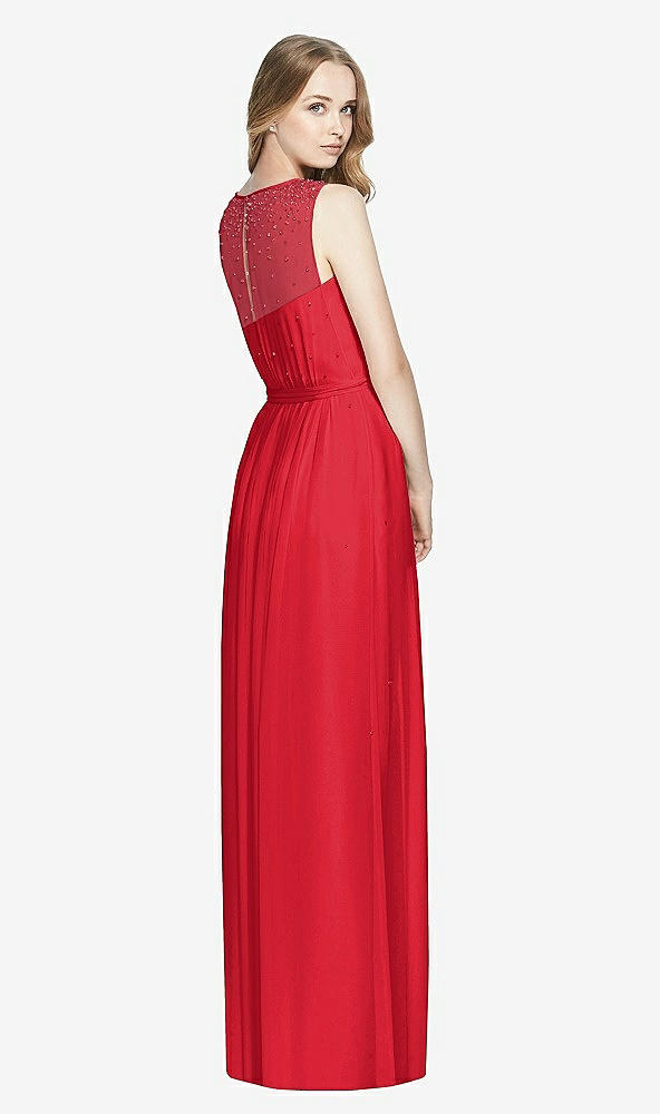 Back View - Parisian Red Dessy Bridesmaid Dress 3025