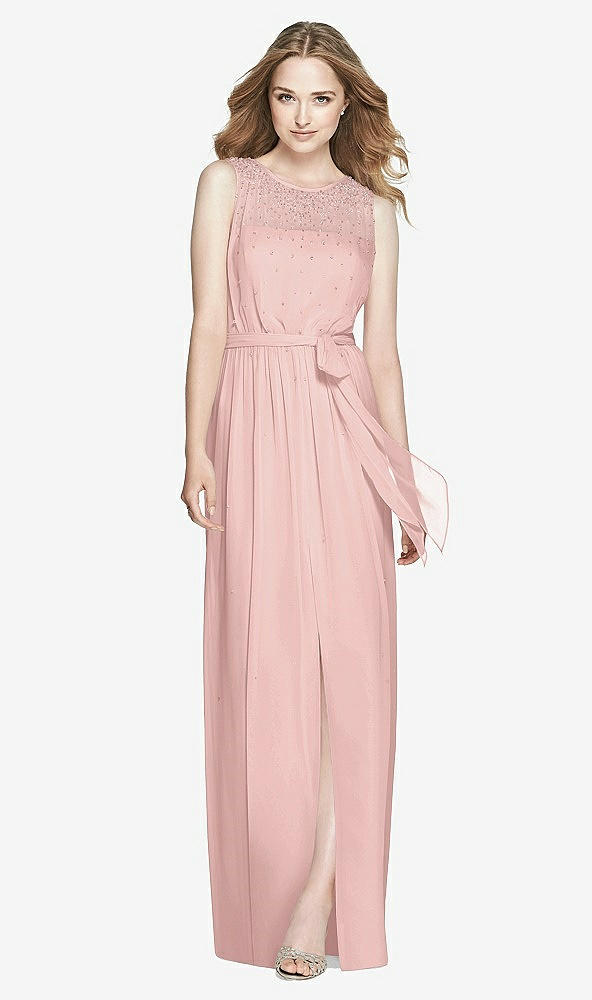 Front View - Rose - PANTONE Rose Quartz Dessy Bridesmaid Dress 3025