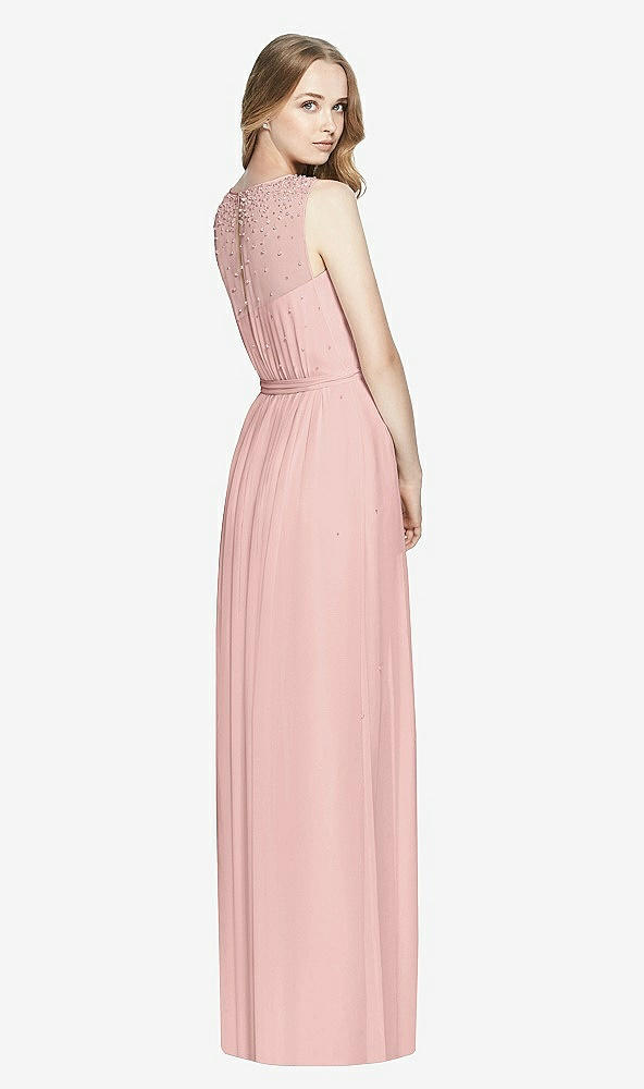 Back View - Rose - PANTONE Rose Quartz Dessy Bridesmaid Dress 3025