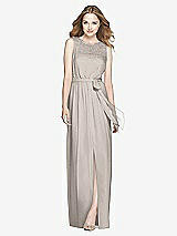 Front View Thumbnail - Taupe Dessy Bridesmaid Dress 3025
