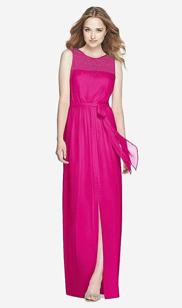 Front View - Think Pink Dessy Bridesmaid Dress 3025