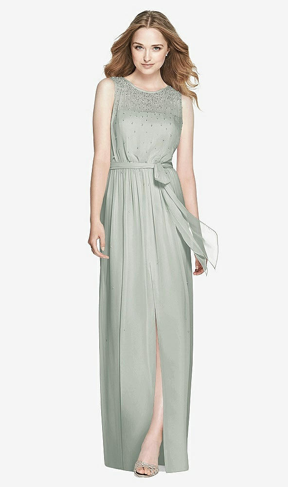 Front View - Willow Green Dessy Bridesmaid Dress 3025