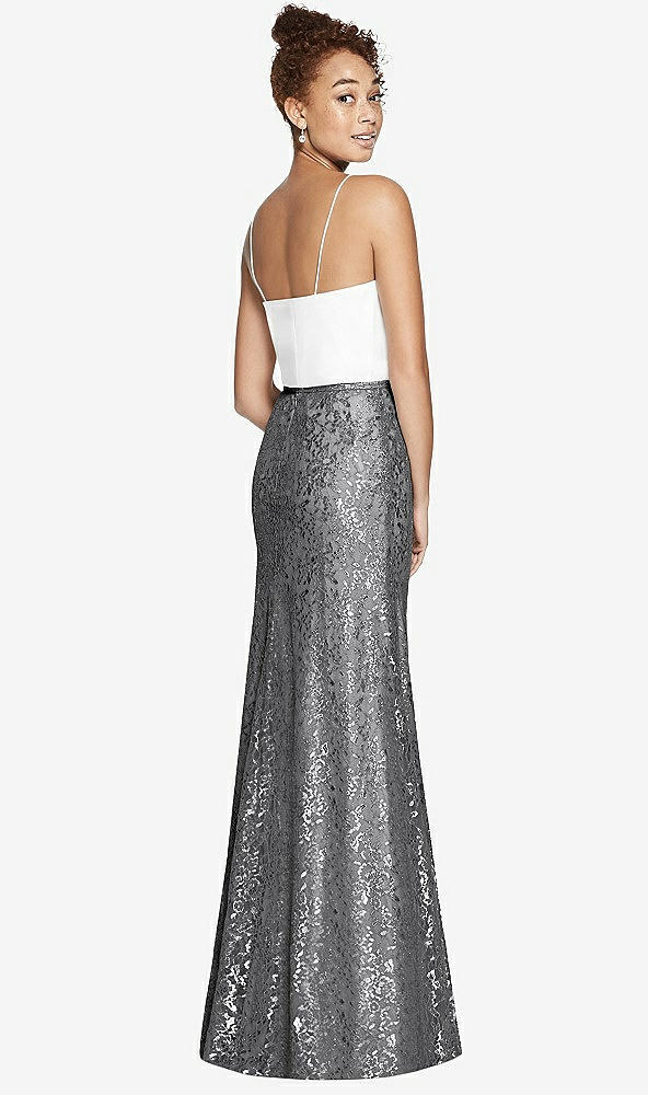 Back View - Charcoal Gray After Six Bridesmaid Skirt S6789
