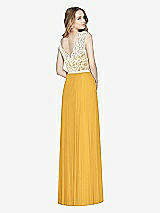 Rear View Thumbnail - NYC Yellow & Ivory After Six Bridesmaid Dress 6773