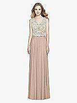 Front View Thumbnail - Topaz & Ivory After Six Bridesmaid Dress 6773