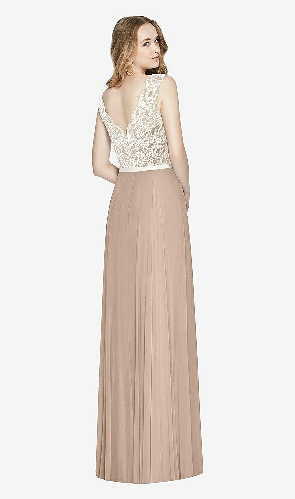 Back View - Topaz & Ivory After Six Bridesmaid Dress 6773