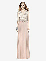 Front View Thumbnail - Cameo & Ivory After Six Bridesmaid Dress 6773