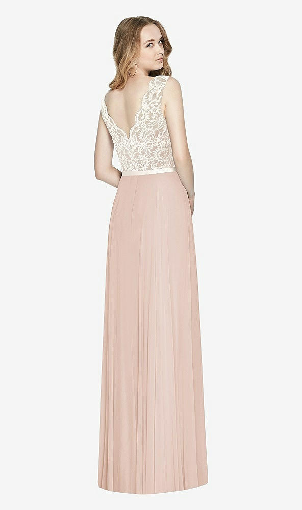 Back View - Cameo & Ivory After Six Bridesmaid Dress 6773