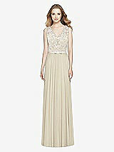 Front View Thumbnail - Champagne & Ivory After Six Bridesmaid Dress 6773