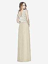 Rear View Thumbnail - Champagne & Ivory After Six Bridesmaid Dress 6773