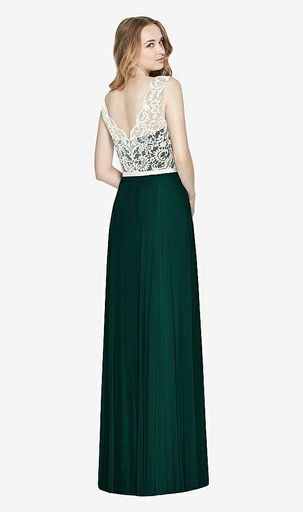 Back View - Evergreen & Ivory After Six Bridesmaid Dress 6773