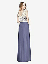 Rear View Thumbnail - French Blue & Ivory After Six Bridesmaid Dress 6773